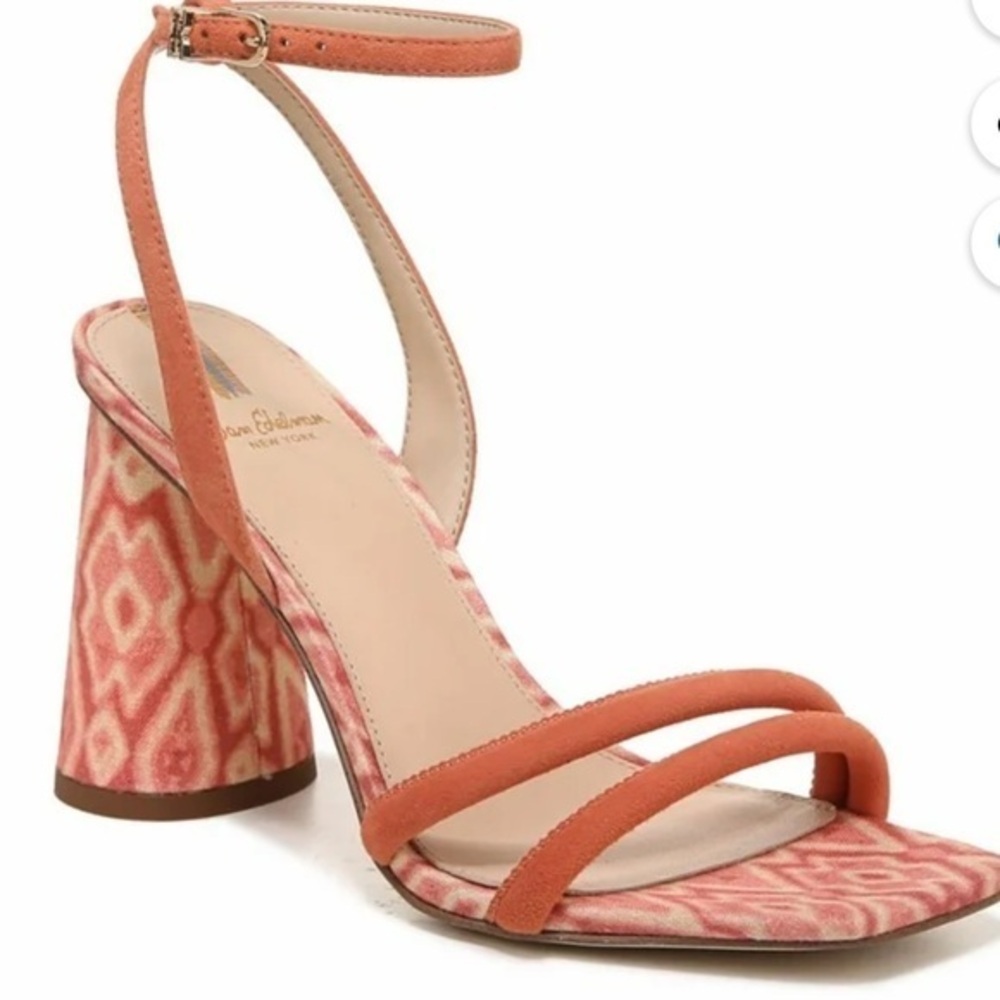 New without box Sam Edelman Pink Heels with Textured Cylindrical Heel size 8.5